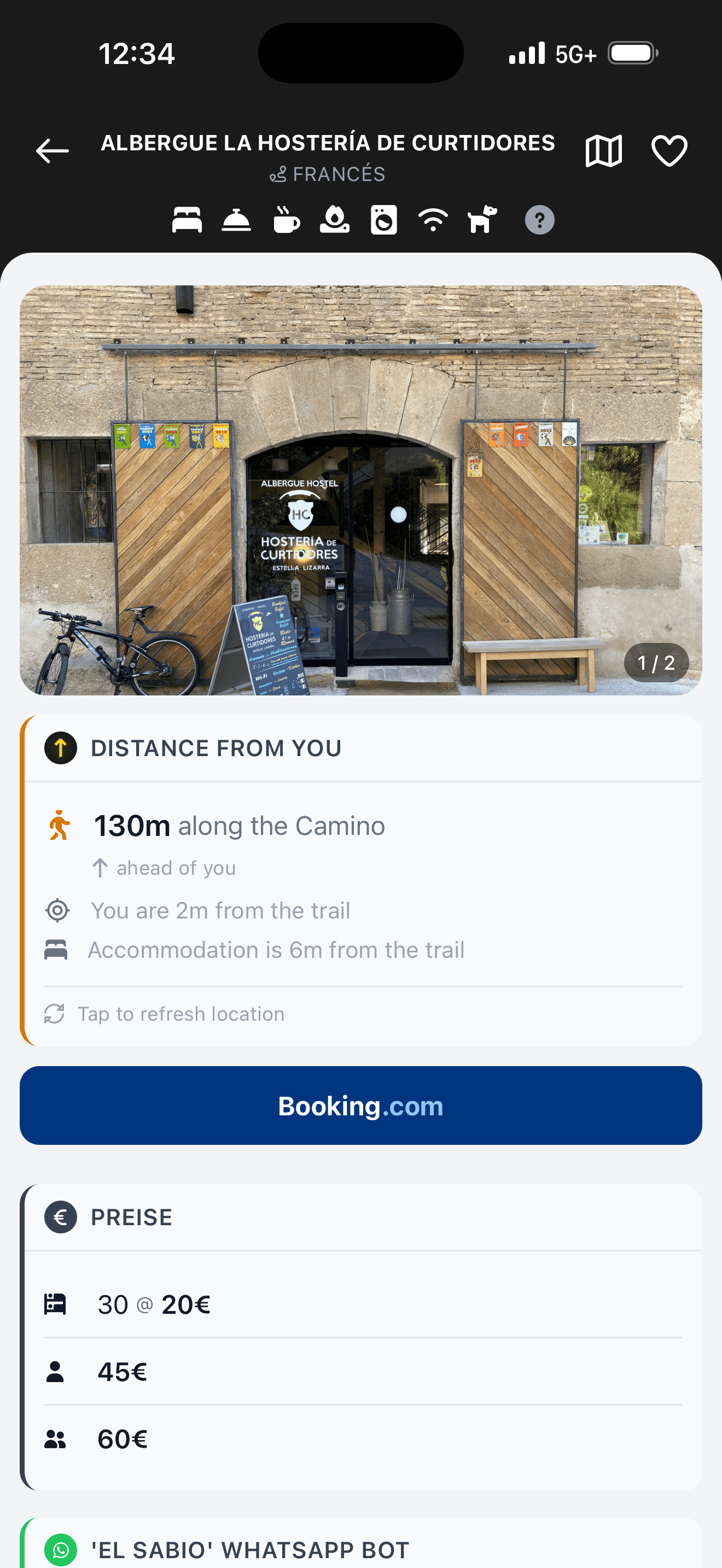 All Caminos — Accommodation
