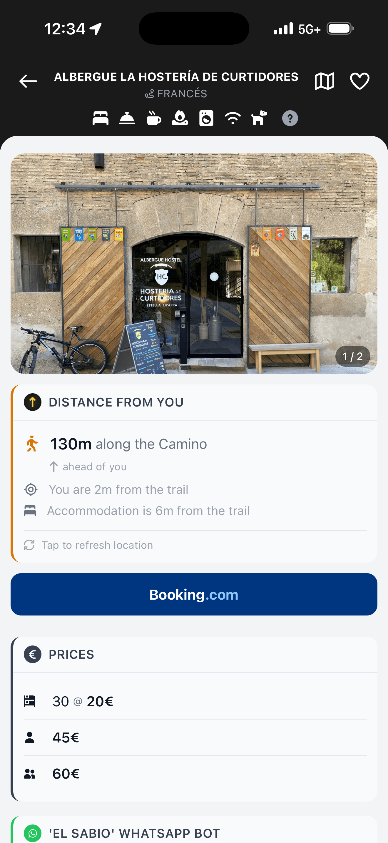 All Caminos — Accommodation