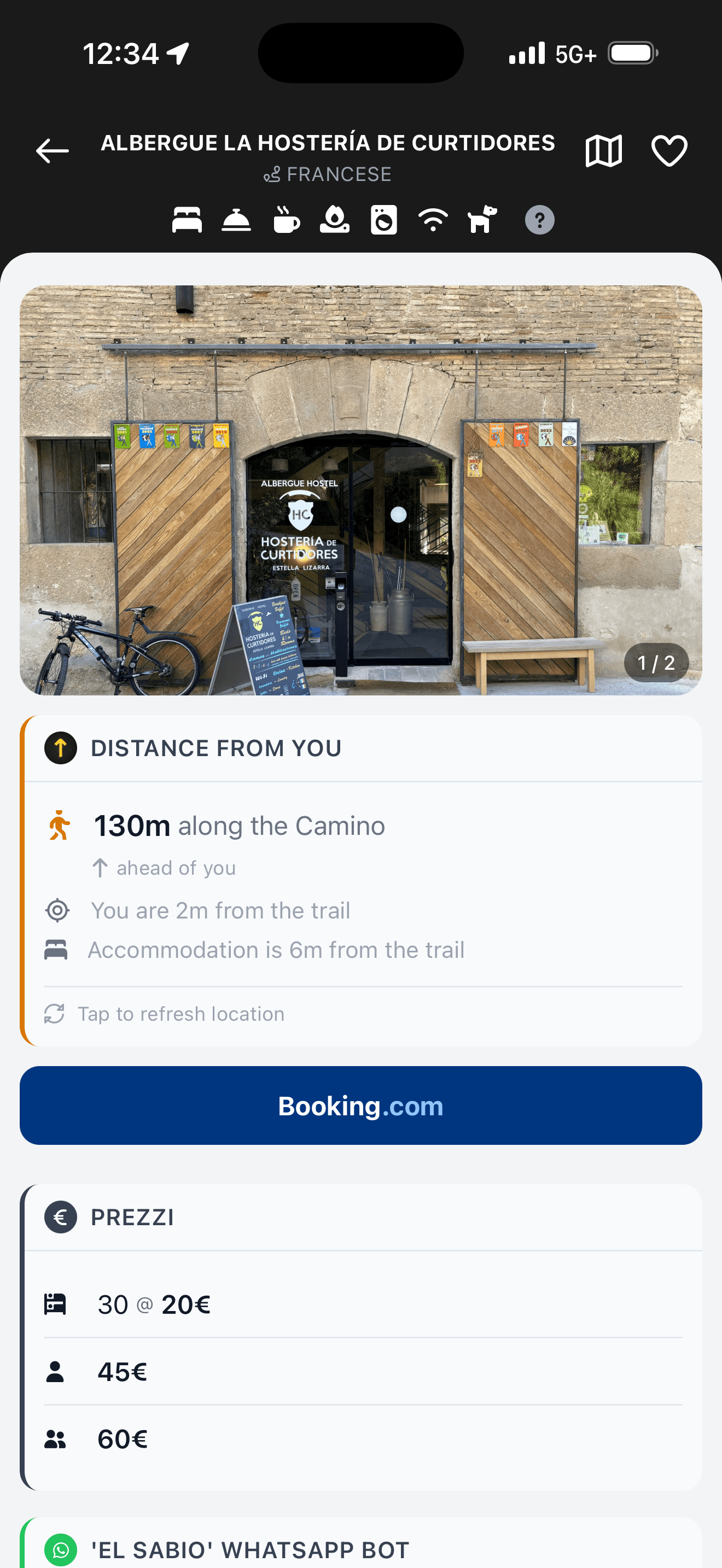All Caminos — Accommodation