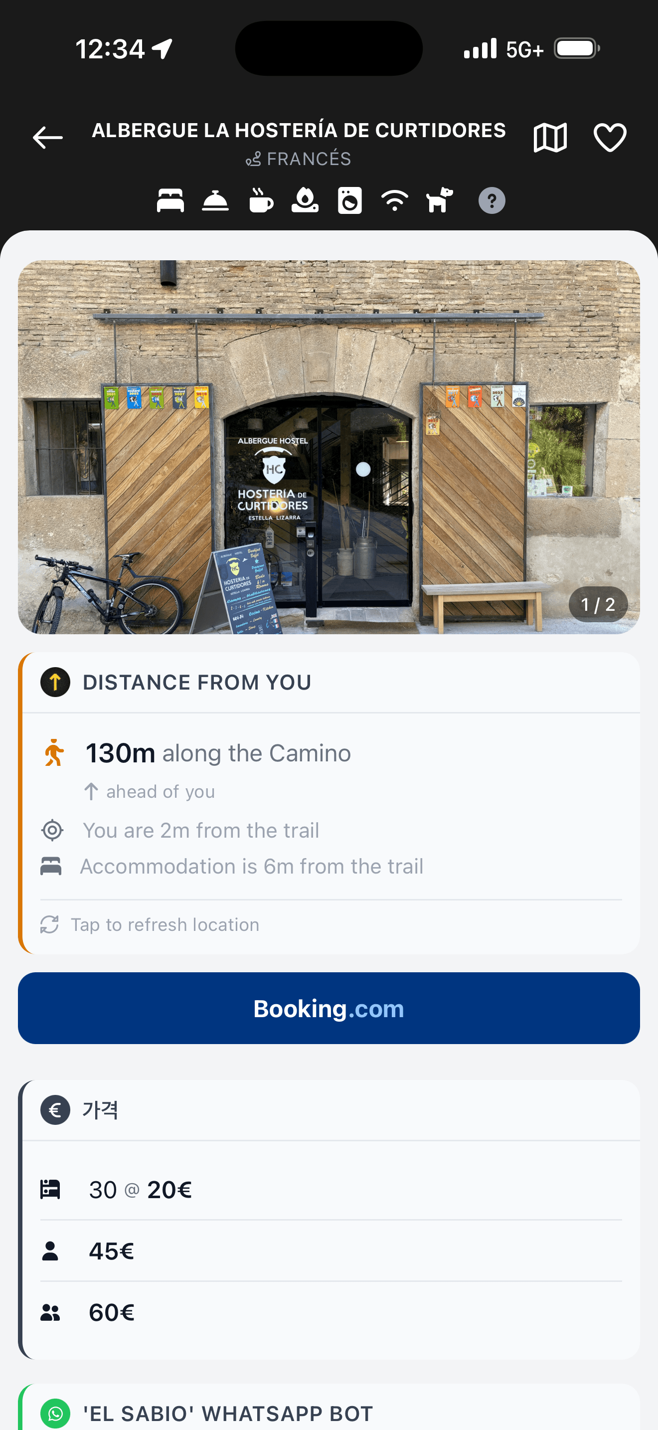 All Caminos — Accommodation